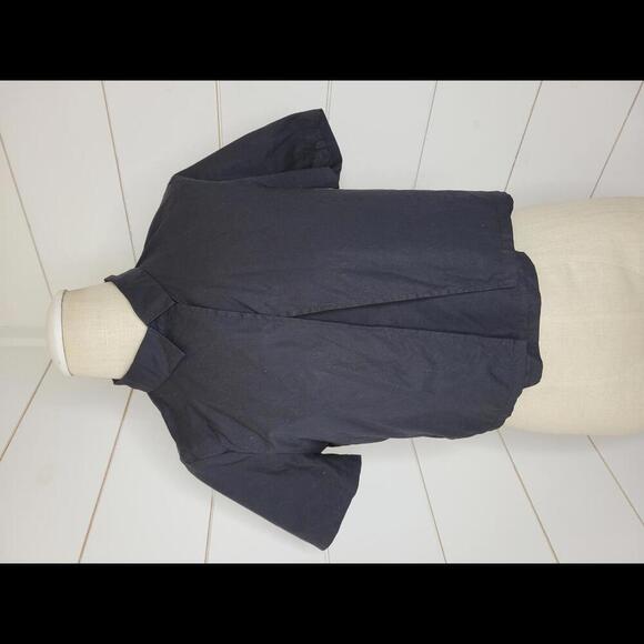 Forever 21 medium black layered cotton blouse - Picture 1 of 4